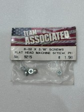 Team Associated AS9215 6-32 X 3/16" SCREWS FLAT HEAD MACHINE SCREW PH