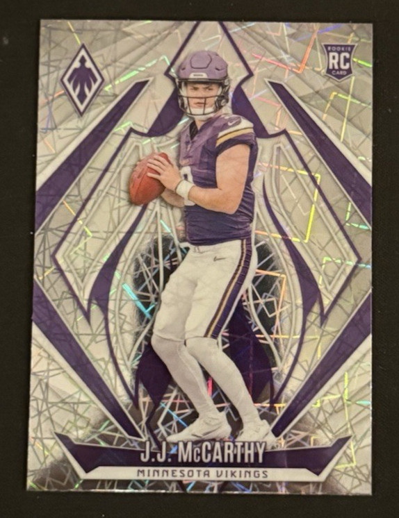 2024 Panini Phoenix - Rookies J.J. McCarthy #185 Lazer (RC)