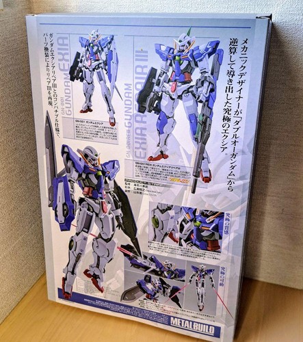 Figura de acción Bandai Metal Build Gundam Exia Repair III, cofre y antena repintados - Imagen 17 de 17