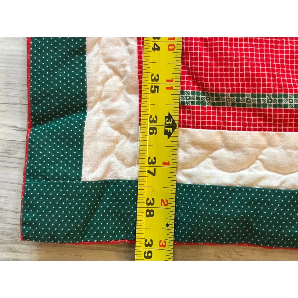 Manta Edredón Navidad Vintage Decoración Vacacional Árbol Reno Mecedor Caballo Foto 2 de 4