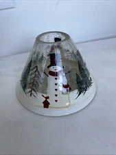 Snow Man Candle Jar Cover