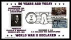 Mayfairstamps US FDC 1991 US Declares War on Japan Franklin Roosevelt First Day