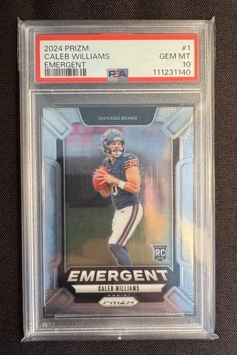 2024 Panini Prizm Emergent Caleb Williams #1 RC PSA 10