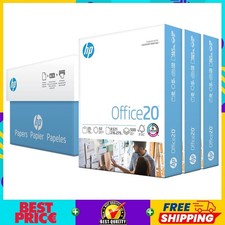 HP Office Paper 8.5x11, 20 lb, 3 Ream (1500 Sheet), 92 Bright, USA Made, 112090C