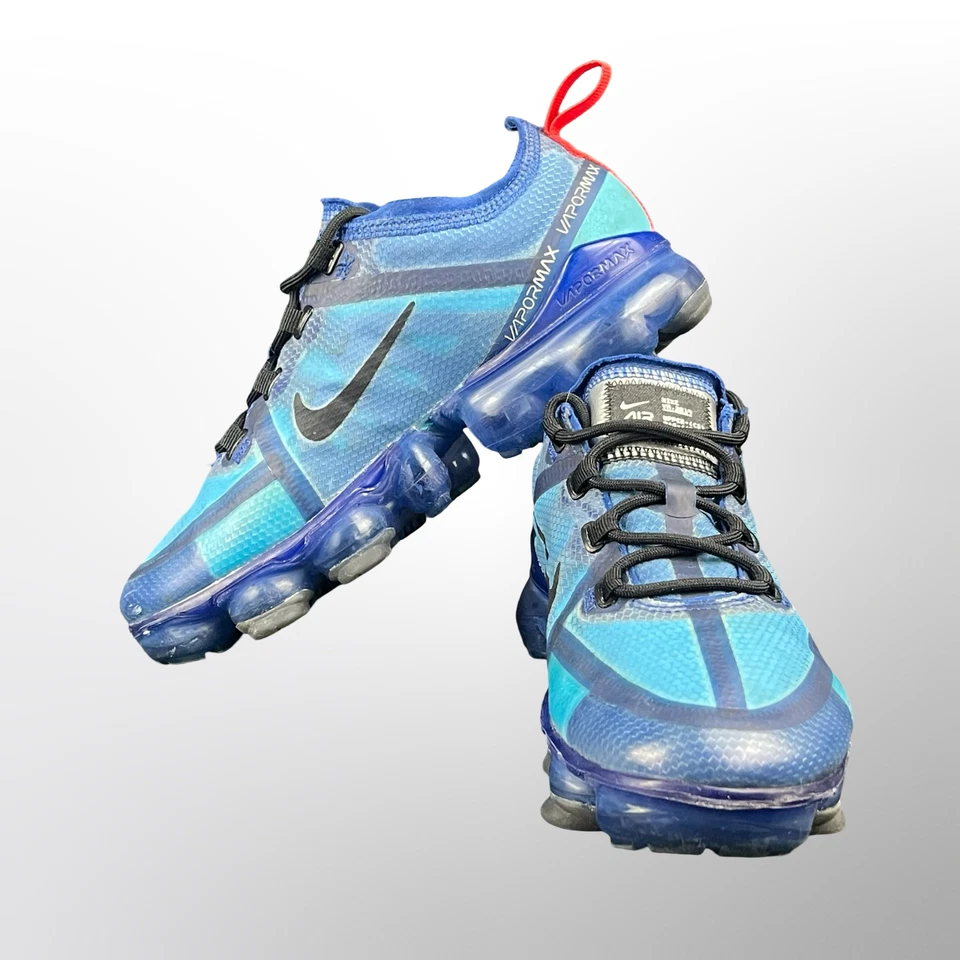 Кроссовки молодежные EUC Nike Air Vapormax 2019 Indigo Force размер 4 Y AJ2616-400 - Изображение 2 из 4