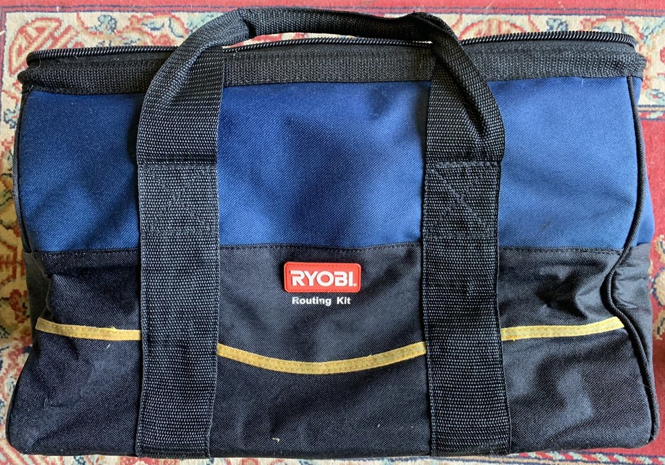 Ryobi R1801M1 1.5HP Router with Complete Bit Set, Bag, Table Guide ...