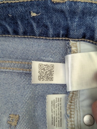 Madewell "The Mom Jean" donna 35x30 (etichetta 32) blu vita alta - Foto 13 di 15