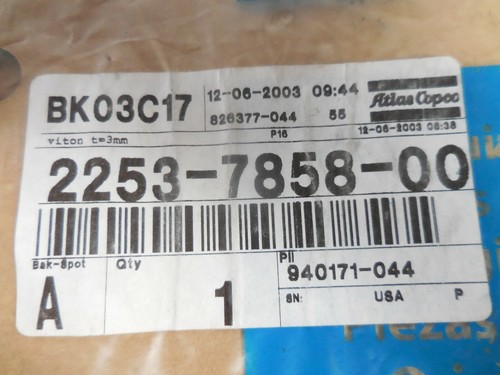 Atlas Copco 2253-7858-00 Diaphragm for Atlas Copco Air Compressors 2/pk - Picture 2 of 3