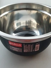 GoodCook 10253 Mixing Bowl, High Quality Stainless Steel, 3 Qt. Black And Silver
