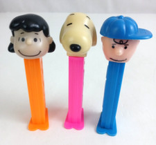 Lot of 3 Charles Schultz Peanuts Pez Dispensers Snoopy Lucy  Charlie Brown A 