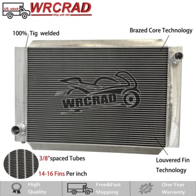 209000 Universal 2-Row All Aluminum Racing Radiator Fit Airboat 31'' W x 21'' H