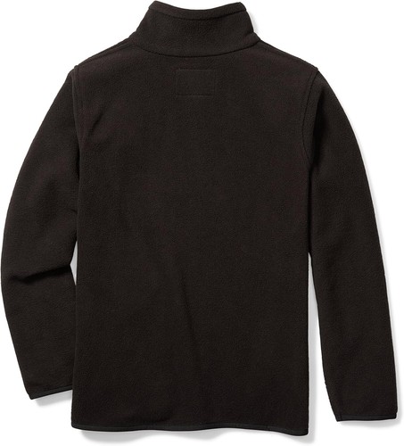 Amazon Essentials Fleece Jacket Age 8 M Boys Kids Polar Full Pockets - Black - Picture 3 of 5
