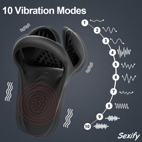 Remote Control Vibrating Cock Penis Ring Testicle Massager Stimulator Sex Toy - Picture 5 of 21