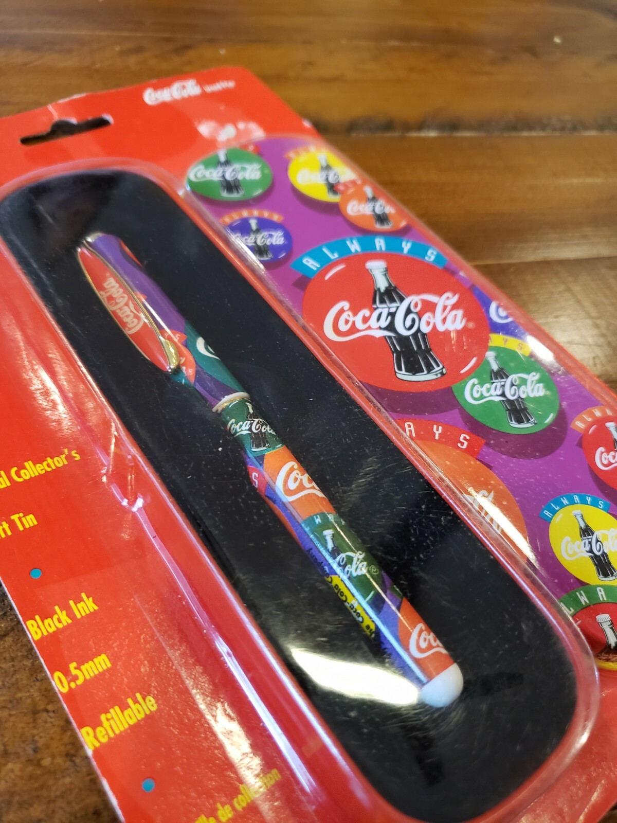 Collectible COCA COLA COKE BRAND REFILLABLE ROLLER BALL PEN VINTAGE LOOKING1995