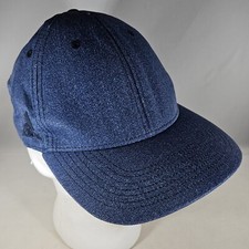 Adidas Hat Light Weight Blue denim Spell Out Logo Adjustable Strap Baseball Cap