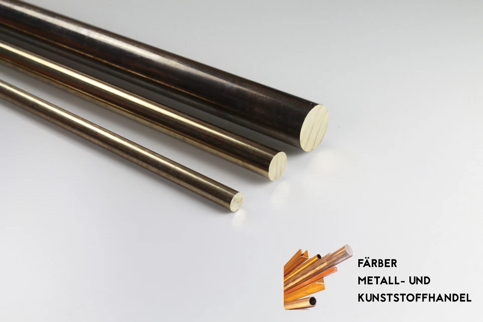 Bronze Aluminiumbronze CuAl10Ni5Fe4 Rundmaterial Rundstange Länge frei wählbar