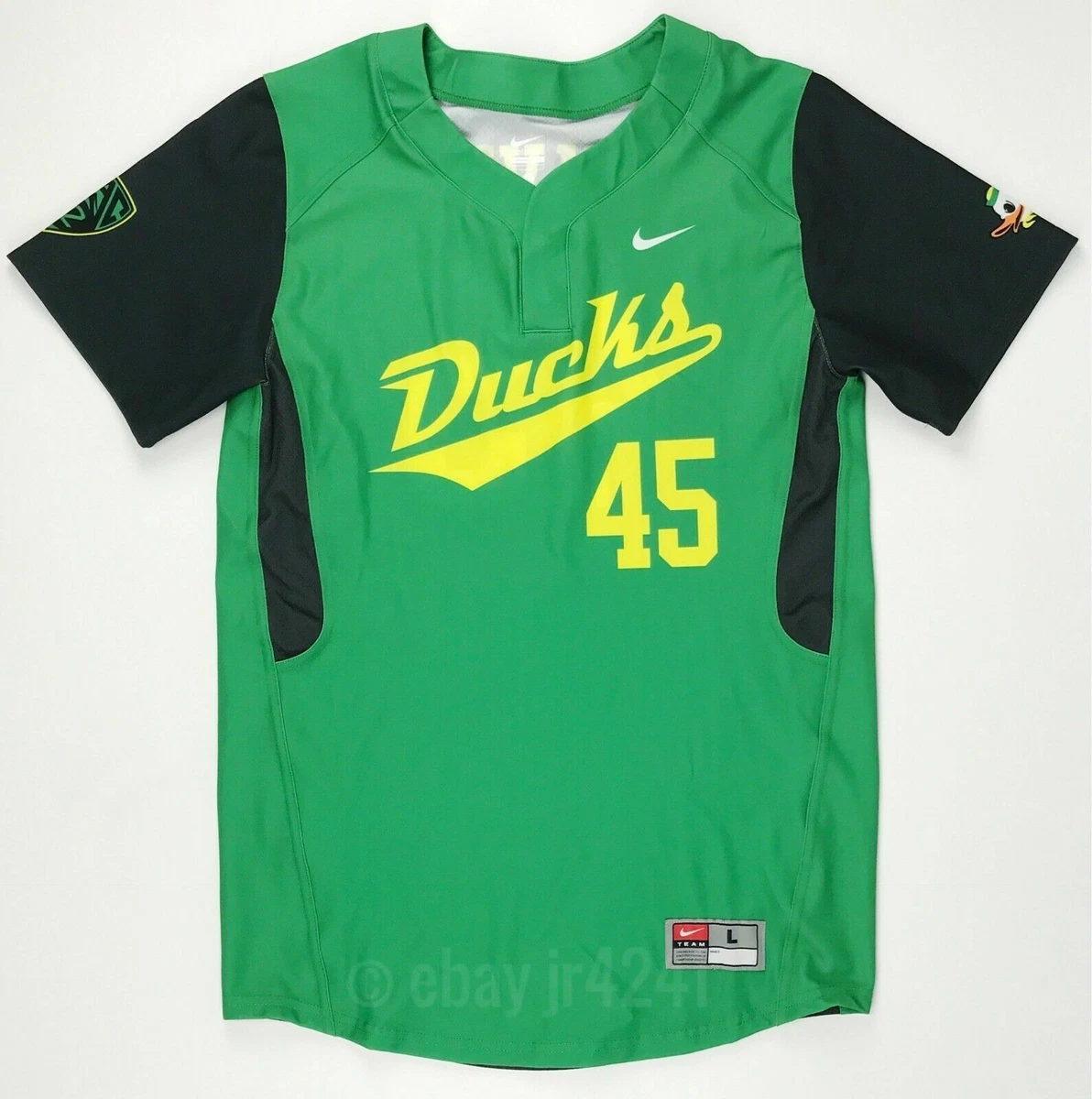 Nike Oregon Ducks Vapor 1.0 Two Button Baseball Jersey Men's