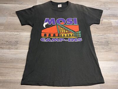 Vintage Museum of Science &Industry MOSI Camp-Ins T-Shirt Size M Retro Art Tee