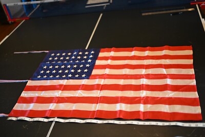 48 STAR GLORY GLOSS SATIN Approximately 34'' x 22'' American UNITED STATES FLAG  