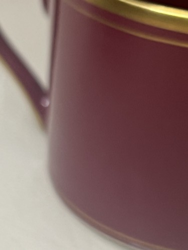 Gray Gold Fitz And Floyd Pavilion Tea Cup Fine Porcelain Japan FF 293 Burgundy - Picture 11 of 18