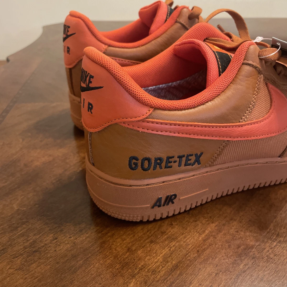 New Nike Air Force 1 GTX Gore-Tex Desert Orange Men's Sz 10
