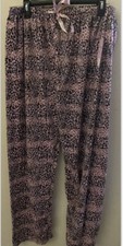 Pajama / Lounge Pants NWT Size XL Pink Leopard Print