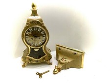 Vintage *Schmid* Pendule Kaminuhr 8Tage Pendelwerk vergoldet Wandkonsole Sammler