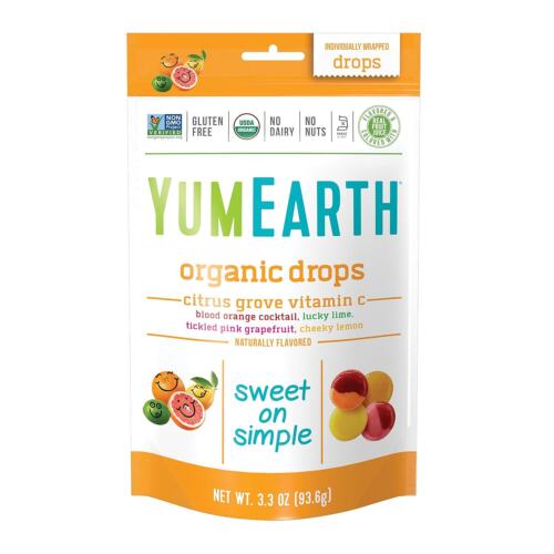YumEarth Organic Vitamin C Citrus Grove Drops 3.3 oz. 3 Pack (1155) 270-00029