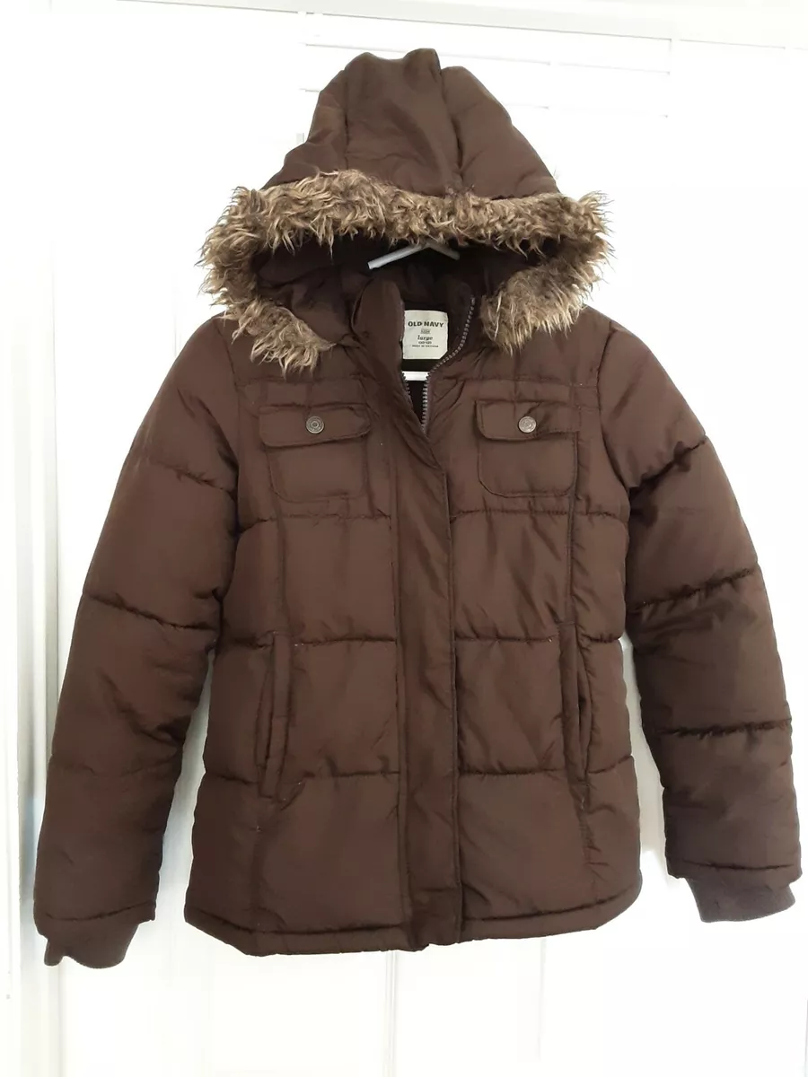 Avonturier laden Geit Old Navy Girls Brown Puffy Lined Winter Jacket W/Fur Edge Hood Size L (10-12) | eBay Avonturier laden Geit Old Navy Girls Brown Puffy Lined Winter Jacket W/Fur Edge Hood Size L (10-12) | eBay