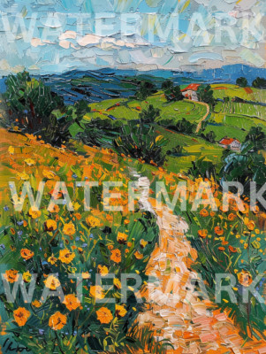 Digital Photo Image Oil Painting Nature Landscape Picture Art Wallpaper Desktop