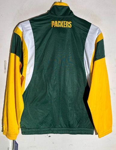 STARTER GREEN BAY PACKERS FULL-ZIP CONTENDER TRACK JACKET GREEN XL - Picture 2 of 3