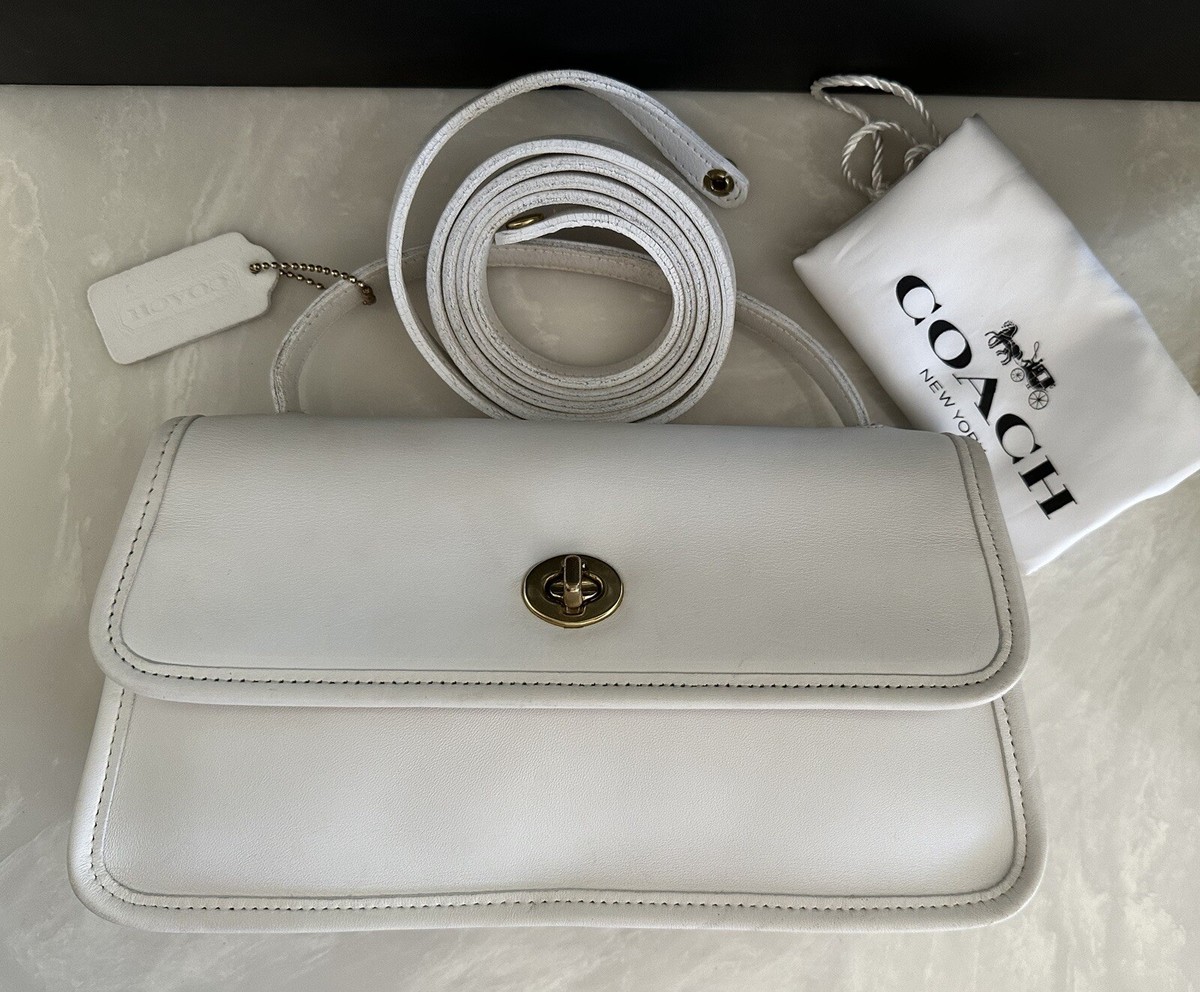 COACH VINTAGE WHITE (WHITE) GEOMETRIC TOP HANDLE XBODY 9044