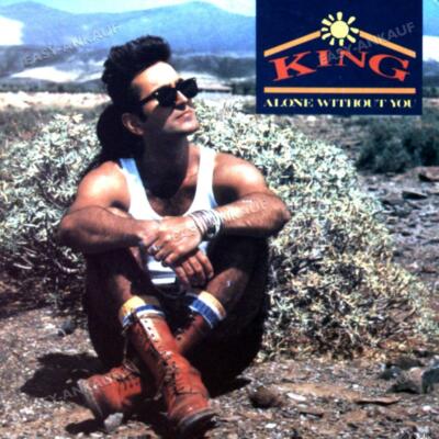 King - Alone Without You 7in 1985 (VG/VG) .