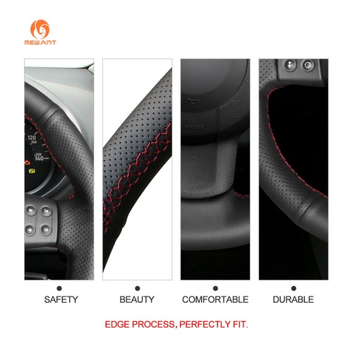MEWANT DIY PU Leather Car Steering Wheel Cover for Seat Leon Ibiza Altea Toledo - Bild 7 von 9