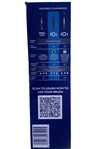 New Oral-B io2 Electric Toothbrush - Night Black(BRAND NEW SEALED PACK) - Picture 4 of 4
