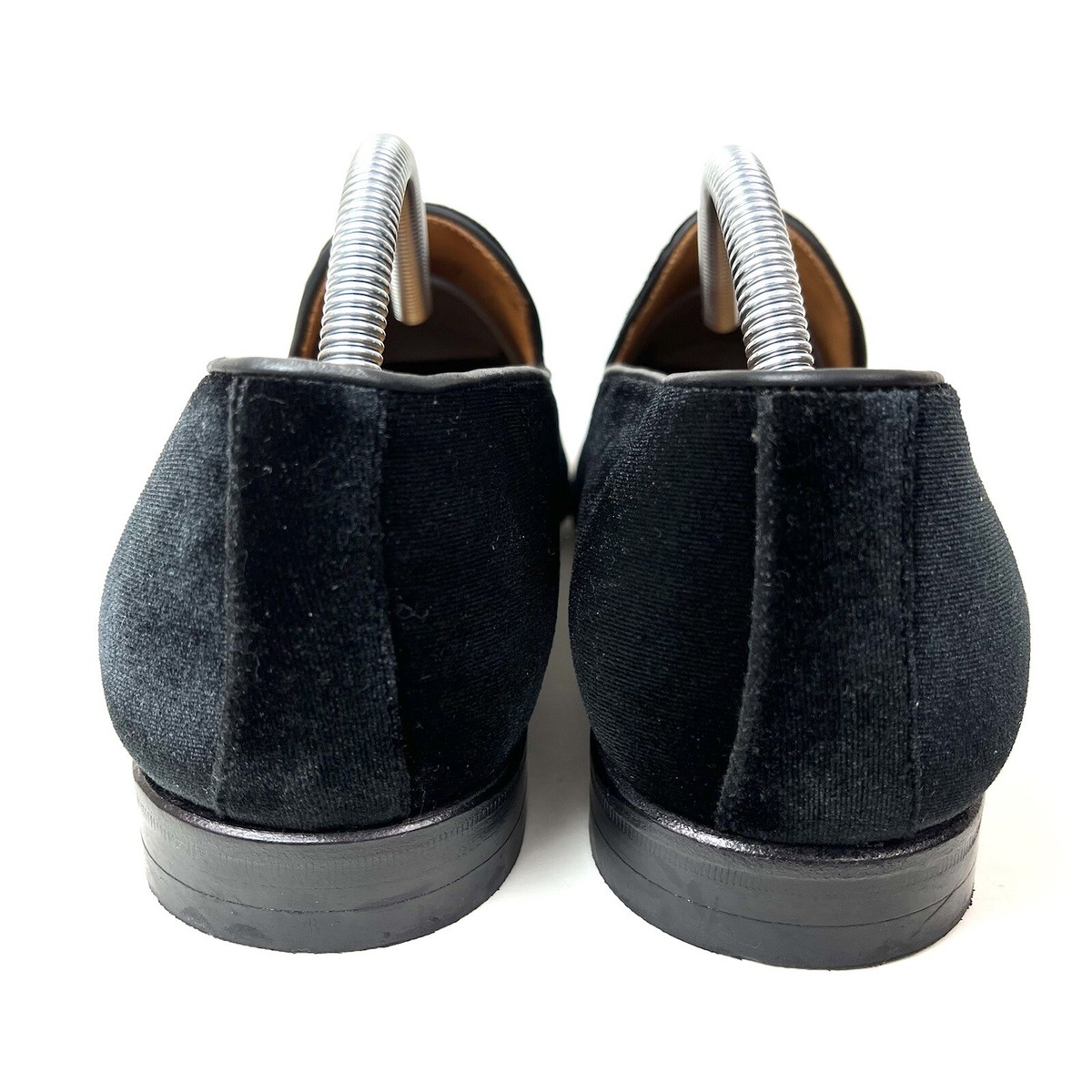 Hawes & Curtis velvet padded loafers from the UK Men main image 4