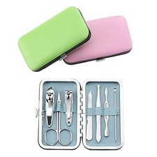 3 Pack 7Pcs Manicure Set, Stainless Steel Nail Clipper Set with case,