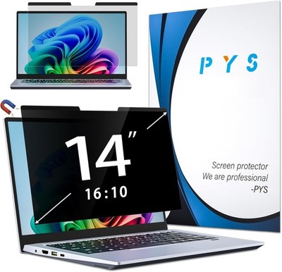 Magnetic Privacy Screen for 14 Inch 16:10 Laptops, Anti-Glare Shield for HP, Len
