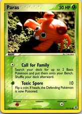 Paras 72/112 Common FireRed & LeafGreen Pokemon Near Mint on eBay