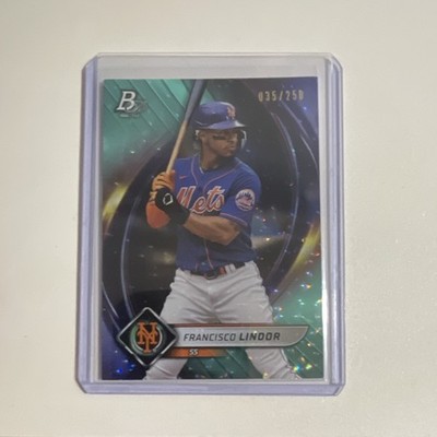 Topps Pristine 2024 Blue Pristine Pulsar Refractor Francisco Lindor Mets 035/250