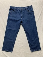 Wrangler Jeans Mens 40x29  Blue Denim Cowboy Straight Relaxed Western