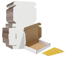 6x4x1 Shipping Boxes Set of 30, White Corrugated Cardboard Mailer Box for Packin