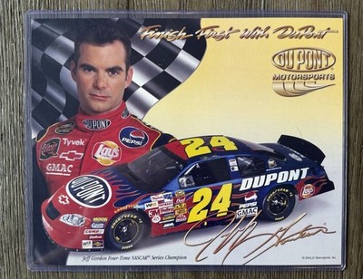 2004 JEFF GORDON DuPont Motorsports NASCAR  Photo Stat HERO Card 8x10 -  Flaws