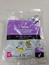 SharkBite 24656Z Brass Quarter Turn Angle Stop Valve 1/2 PTC x 7/8 in.