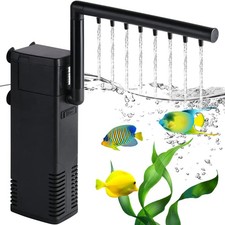 3 in 1 Aquarium Filterpumpe Innenfilter 600L/H 8W Aquarienfilter Garnele Sicher