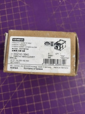 Siemens 3RH2140-1BB40 Sirius Hilfsschütz 24V DC 4NO S00 Schütz Relay Neu _0.27_5