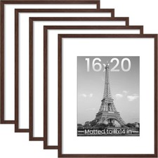 upsimples 16x20 Picture Frame Set of 5, Display Pictures 11x14 with Mat or 16 x