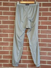Patagonia Mens XXL 2XL Capilene Base Layer Thermal Pants Light Gray Long Johns