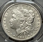 1880/79-CC Morgan dollar, PCGS graded AU detail - tough date