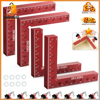 Winkelspanner 90-Grad Aluminiumlegierung Positionierwinkel 14X14Cm 4 StüCk Rot